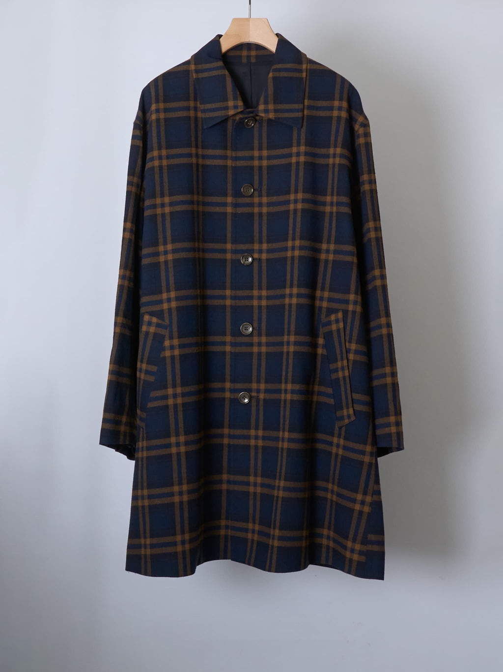 COTTON SILK BALMACAAN HALF COAT – FUJI