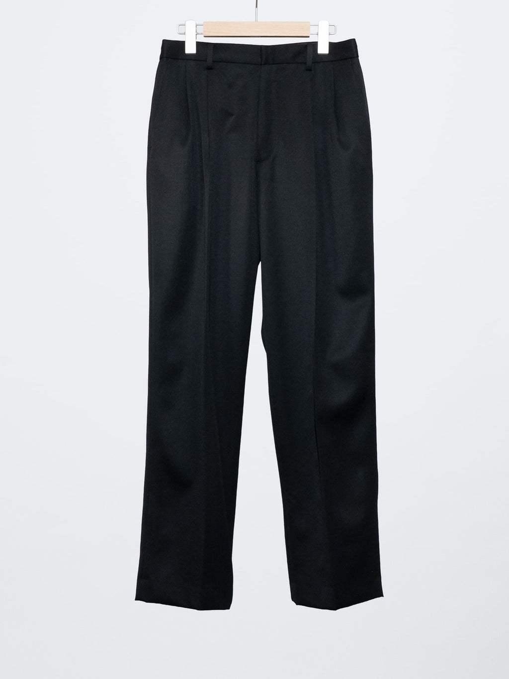 WOOL TWO TUCK SLACKS – FUJI