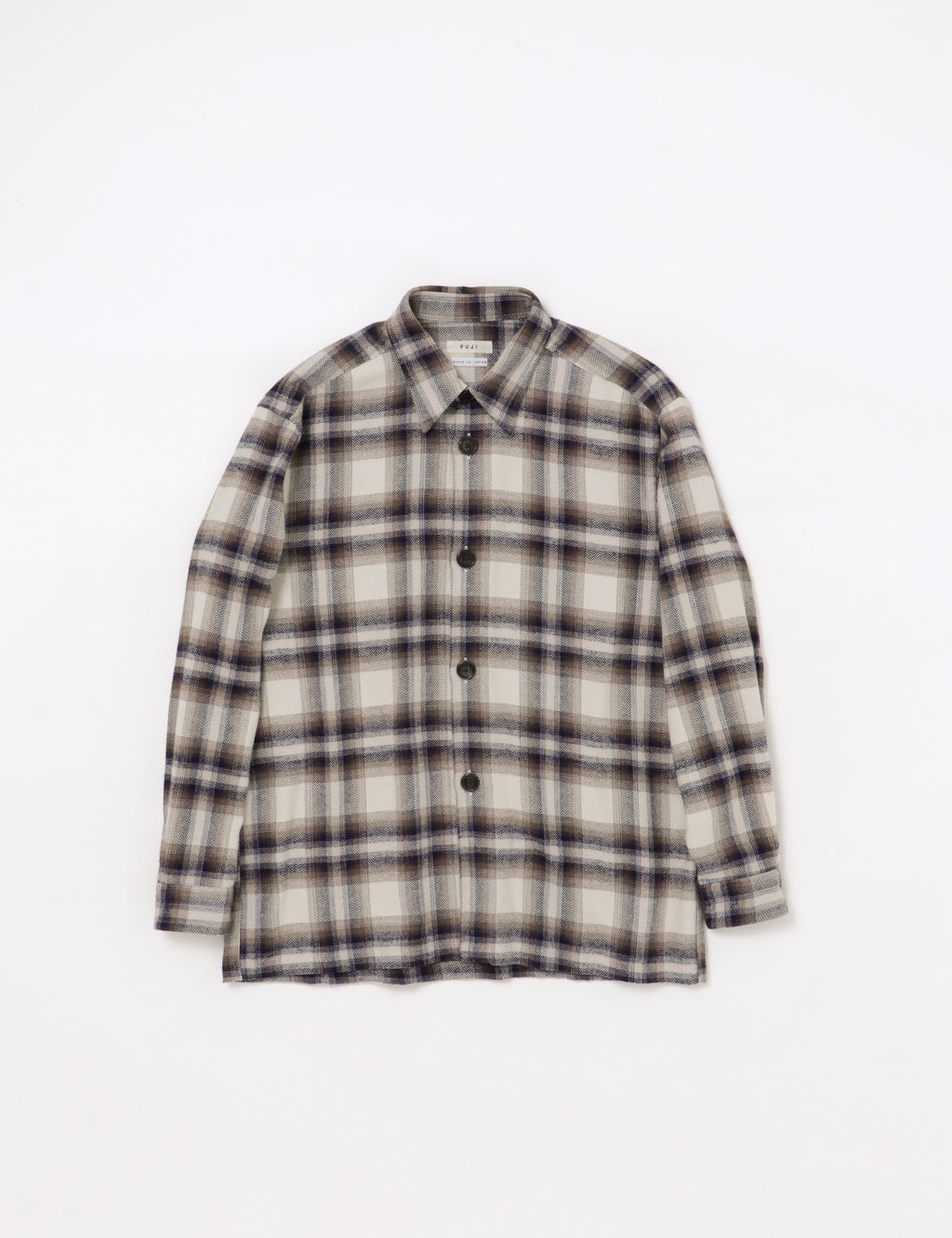 FUJI COTTON SHIRT JACKET 新品未使用　ポーカーズ COTTONCHECKSHIRTJACKETfemme_BR