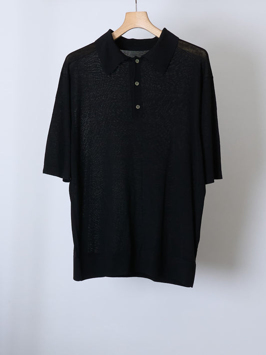SILK S/S KNIT POLO