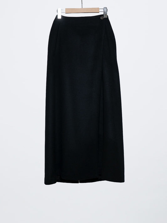 LAMBSWOOL MELTON LONG SKIRT