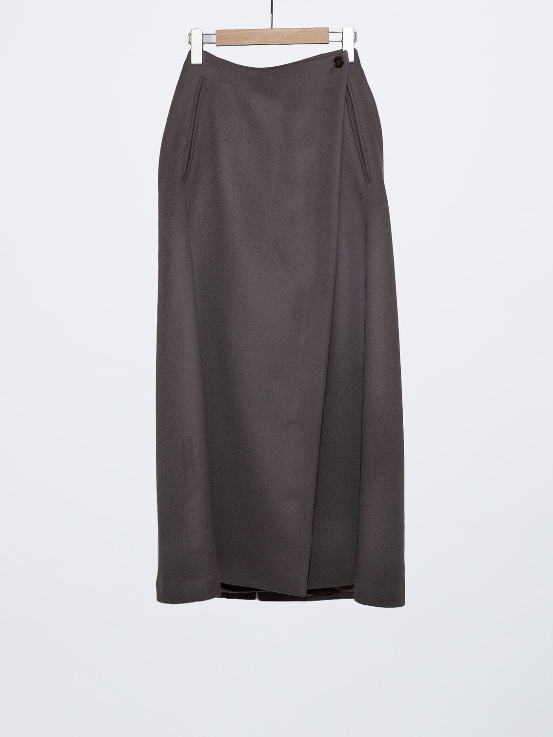 LAMBSWOOL MELTON LONG SKIRT