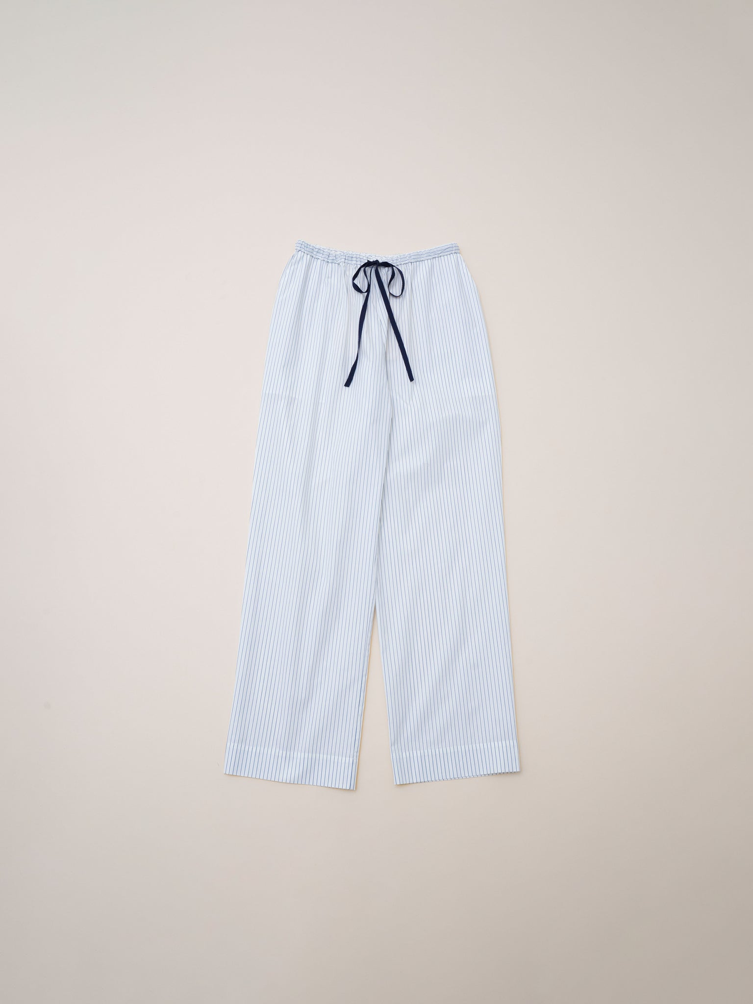 STRIPE PAJAMA SLACKS / blue pin stripe