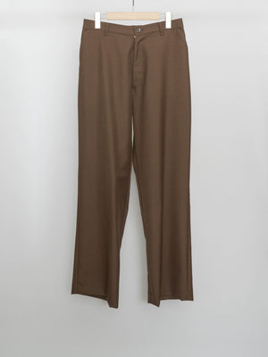 MOHAIR POPLIN STRAIGHT SLACKS