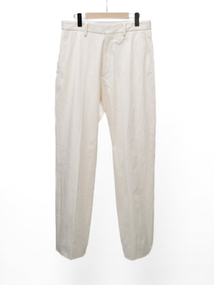 COTTON GABARDINE CHINO TROUSERS