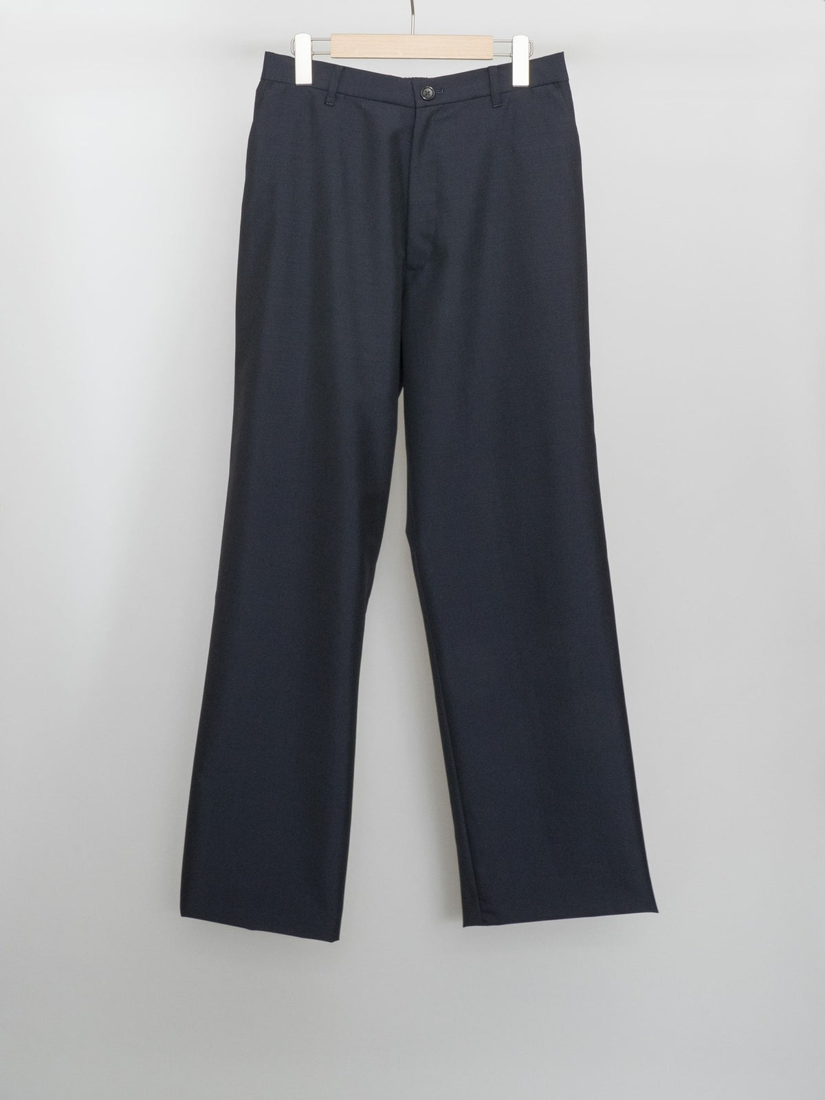 MOHAIR POPLIN STRAIGHT SLACKS