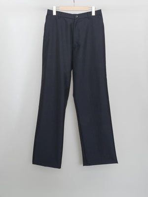 MOHAIR POPLIN STRAIGHT SLACKS