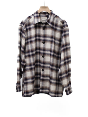 COTTON CHECK SHIRT JACKET