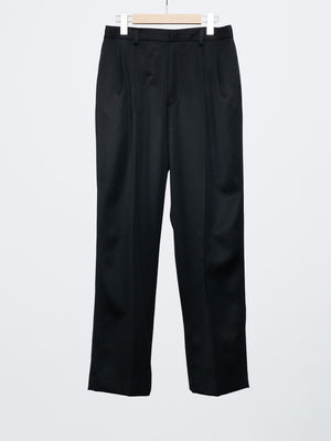 WOOL TWO TUCK SLACKS – FUJI