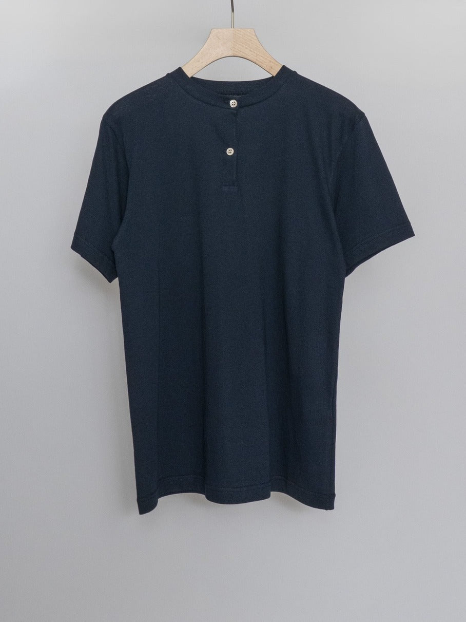 COTTON HENRY NECK S/S T-SHIRTS