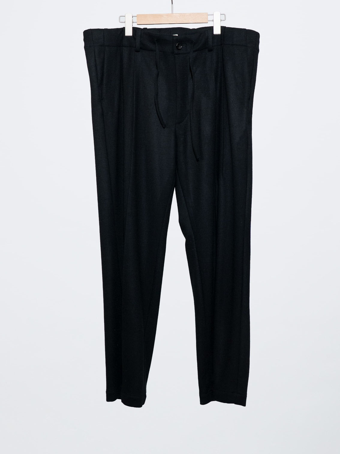 WOOL BELTLESS CORDED PANTS