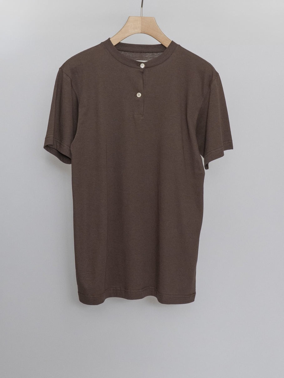 COTTON HENRY NECK S/S T-SHIRTS