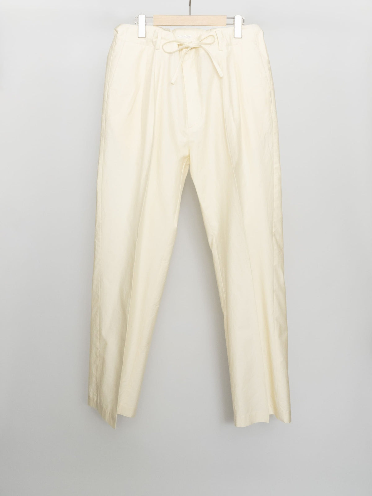 COTTON SILK BELTLESS PANTS