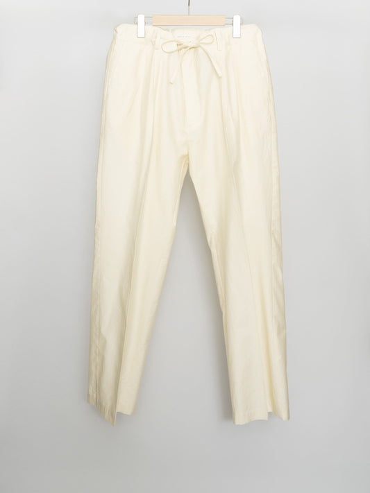 COTTON SILK BELTLESS PANTS