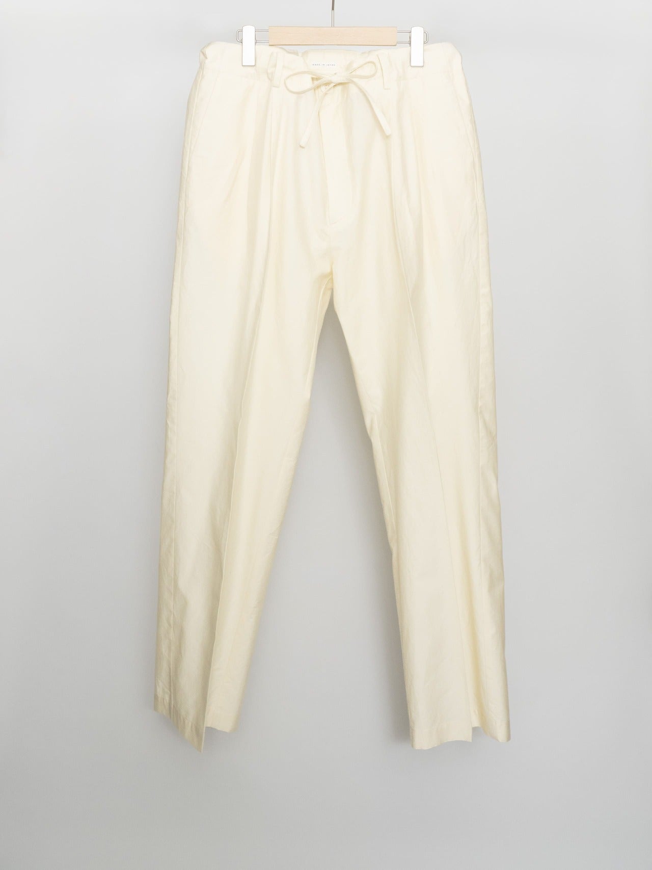 COTTON SILK BELTLESS PANTS