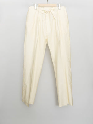 COTTON SILK BELTLESS PANTS