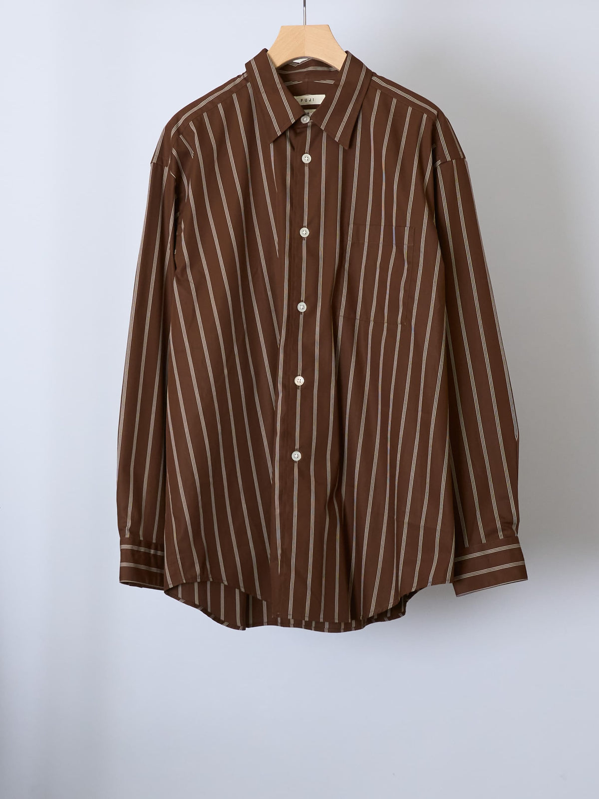 COTTON WIDE STRIPE STANDARD  SHIRT