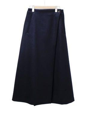 LAMBSWOOL MELTON LONG SKIRT