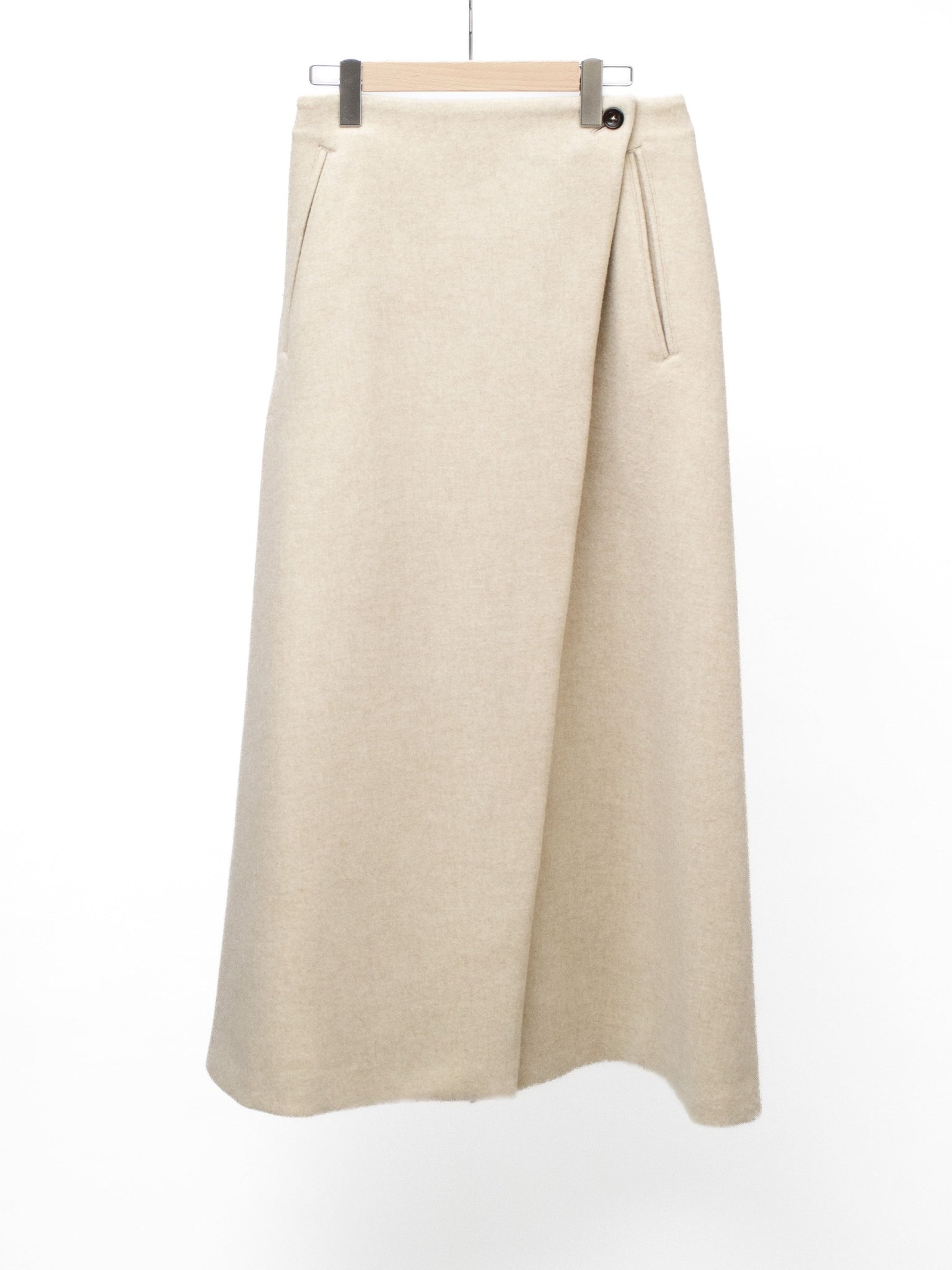 LAMBSWOOL MELTON LONG SKIRT