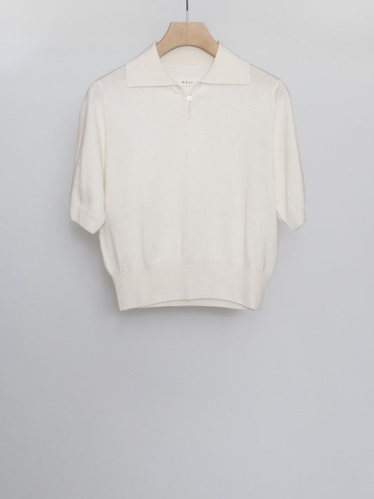 SILK CASHMERE S/S SKIPPER POLO