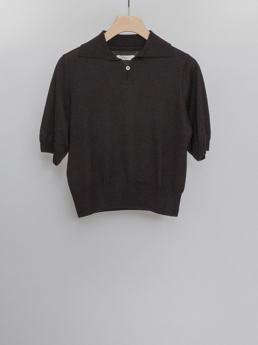 SILK CASHMERE S/S SKIPPER POLO