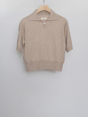 SILK CASHMERE S/S SKIPPER POLO