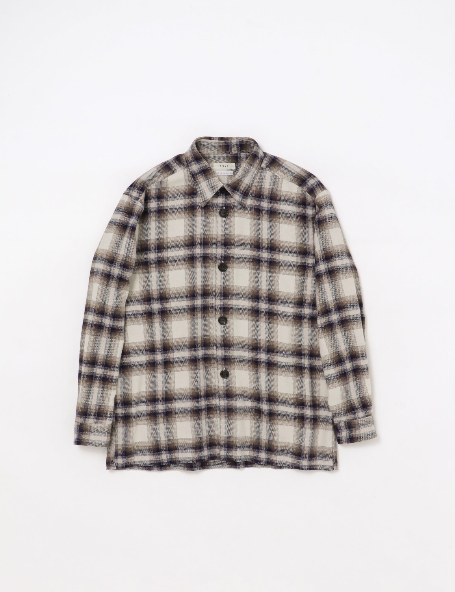 COTTON CHECK SHIRT JACKET