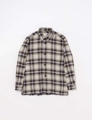 COTTON CHECK SHIRT JACKET
