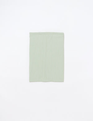 COTTON STRIPE PADET WRAP SKIRT