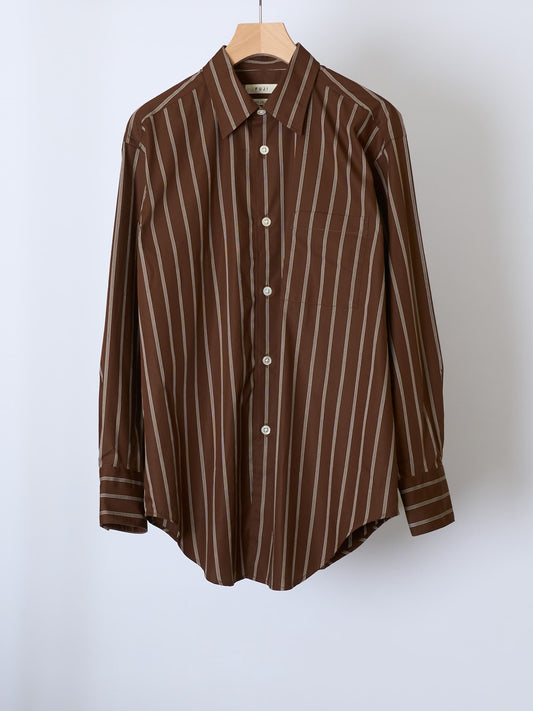 COTTON WIDE STRIPE STANDARD  SHIRT