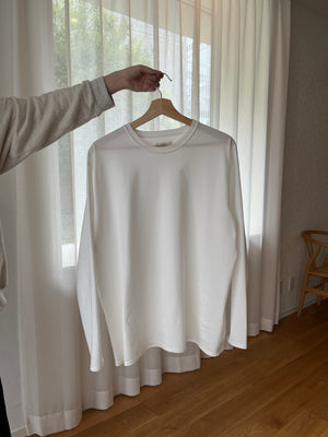 Pure Cotton L/S Zen T-Shirts / white