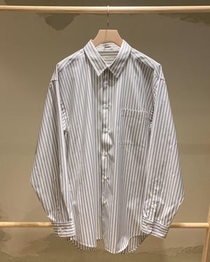 CLASSIC COLLAR STRIPE SHIRT / BLUE STRIPE