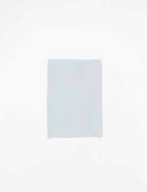 OXFORD COTTON STRIPE WRAP SKIRT