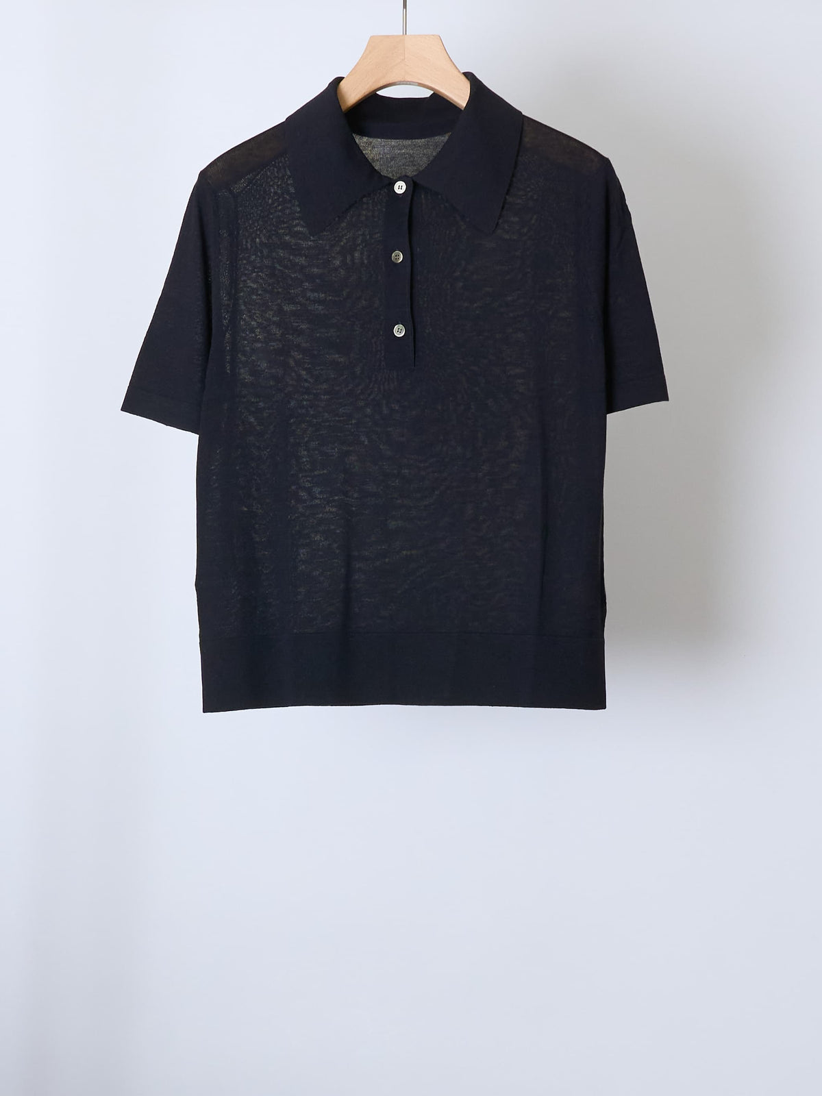 SILK S/S KNIT POLO