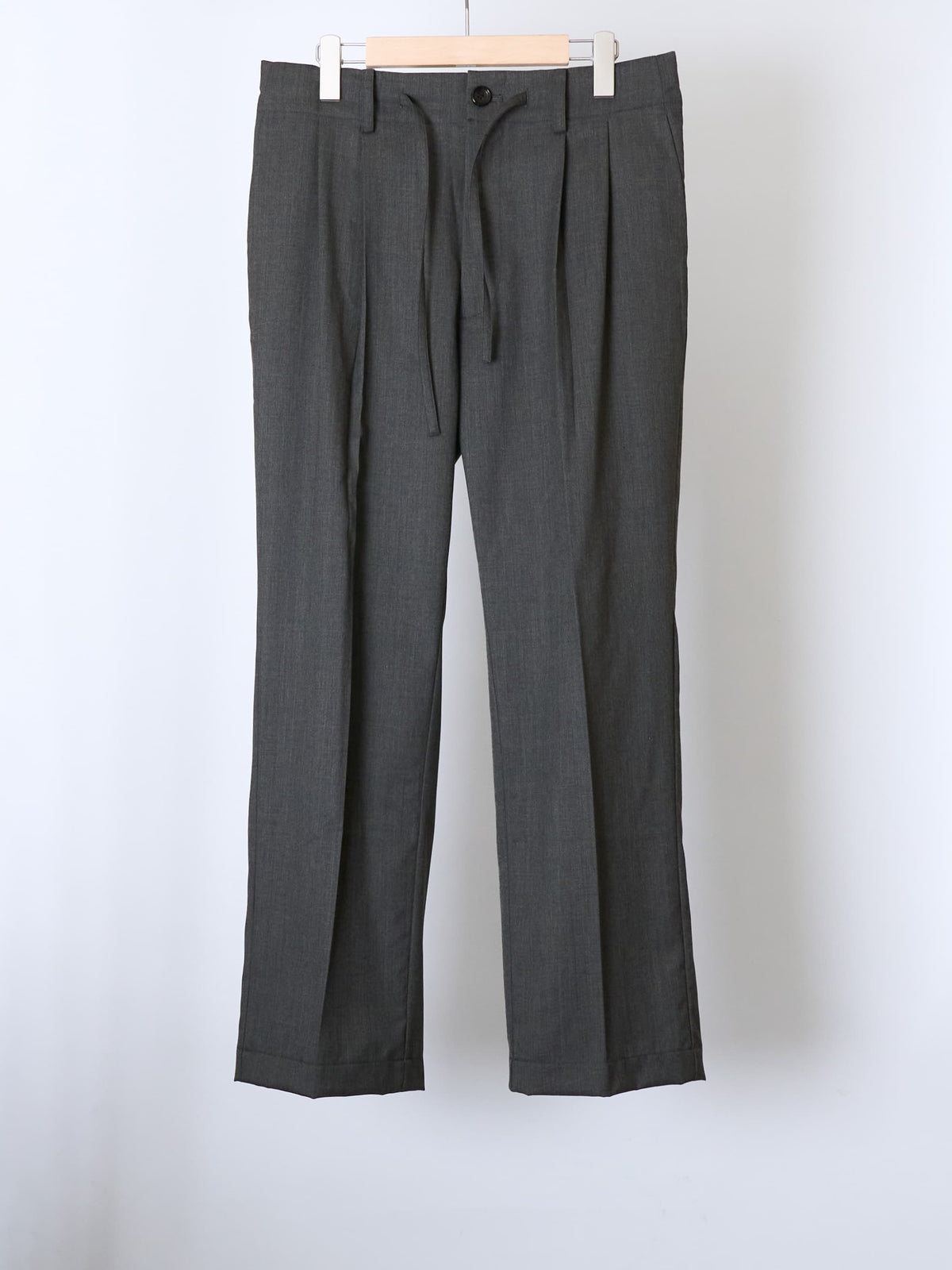 WOOL BELTLESS PANTS -femme-