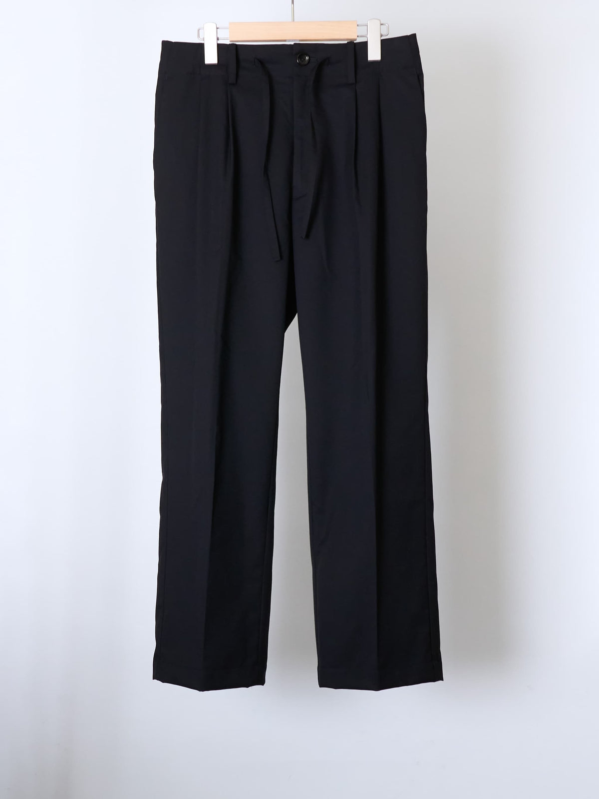WOOL BELTLESS PANTS -femme-
